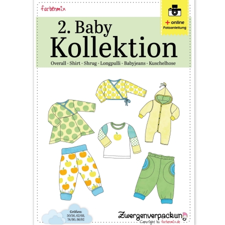 Baby Schnittmuster Set - Farbenmix - Babykollektion 2